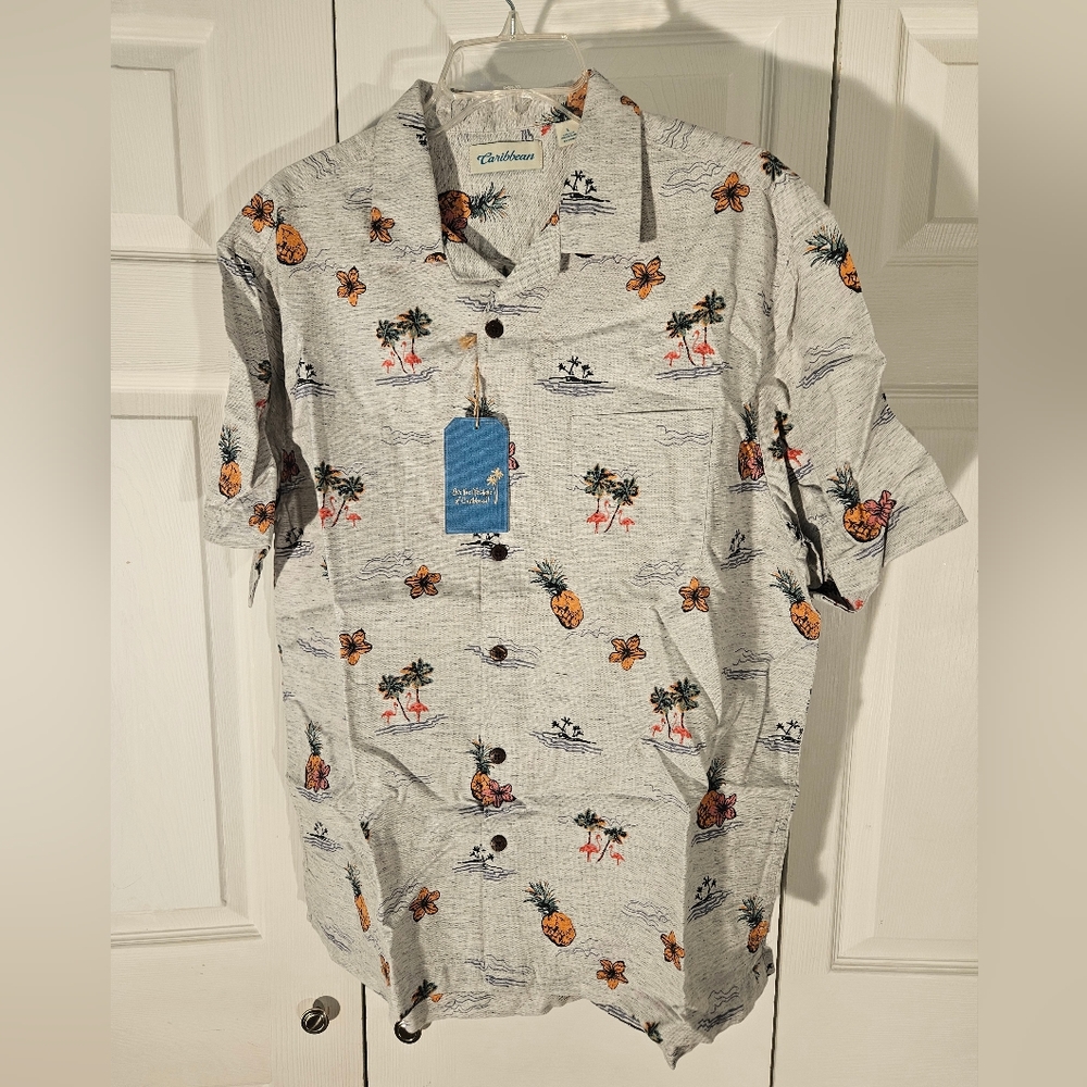 New Shirt by Caribbean Hawaiian Sz Large New